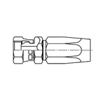 Reusable Type  Pipe Parallel Female Screw Union Joint (with 30° Male Sheet)  F