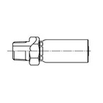 Swage Type Pipe Taper Male Screw Fitting SA SA-PT-06-14