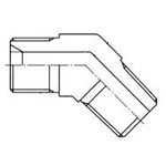 Adapter  Taper Screw Type for Pipe in Equipment Connection Site (with 30° Female Sheet) 145 45° Elbow