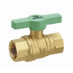 Ball Valves, Full-Bore, Oversized Ball Type, Green T-Handle, FF Type