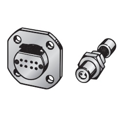 Fiber Sensors [E32] Vacuum-resistance Flange For Fiber Through-Beam