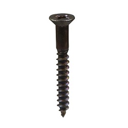 Stainless Steel Bronze Wood Screw, Flat Head