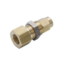 for Sputtering Resistant, Brass Tightening Fitting, Female Bulkhead Straight