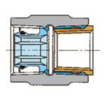 Pipe-End Anticorrosion Fitting, RCF-K Type, for Fixture Connection, Dissimilar Metal Contact Prevention Type, Water Faucet Socket