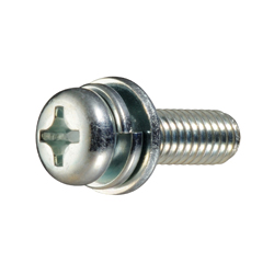 Cross-Head Pan Head Screw I = 3 (SW + ISO Flat W) for Thin Plate