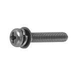 Cross-Head Pan Head Small Machine Screw I = 3 (SW + ISO Captive Washer) CSPPNBI-ST3B-M6-15