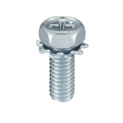 External Tooth Washer Integrated Phillips Head Hexagon Upset Screw (External Tooth W)