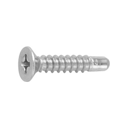 Cross Recessed Flat Head Tapping Screws, 2 Models with Guide, BRP Shape, G=5