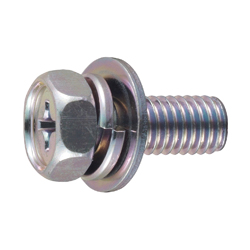 Phillips Head Upset Screw, P = 3 (SW+JIS Flat W)