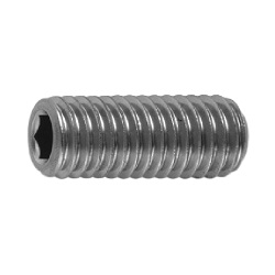 Hexagon Socket Set Screw, Indented Tip, by Ansco SSHCI-SUS-M10-30