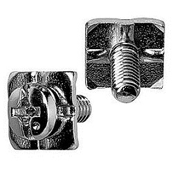 Steel Terminal Screw, Cross-Head / Straight-Slot Combination Binding H-Type (With Built-In Square Washer And Opposite-Side Stopper)