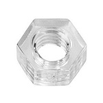 Polycarbonate, Hex Nut, White, Whitworth