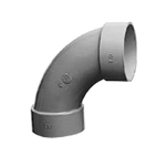 Drainage Piping Materials, ESLON DV Fittings [DV / DV Colored / Transparent DV] 90° Large Curvature Elbow (LL)