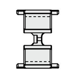 Speed Controller With Indicator, In-Line Type, AS-FS Series, Adapter For Manifold Mounting