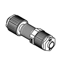 Fluoropolymer Pipe Fitting, LQ1 Series, Panel-Mount Union, Inch Size