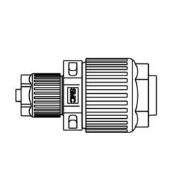 Fluoropolymer Pipe Fitting, LQ1 Series, Union Reducing, Metric Size