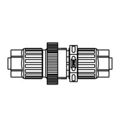 Fluoropolymer Pipe Fitting, LQ3 Series, Panel-Mount Union, Metric Size