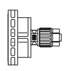 Union Flange LQ3F Metric Size Fluoropolymer Fittings Hyper Fittings