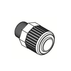 Fluoropolymer Bore Through Connector LQHB Metric Size