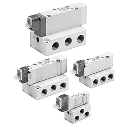 5-Port Solenoid Valve, Base Mounted, Single Unit SY3000/5000/7000/9000 Series SY3140R-5GZ-01T