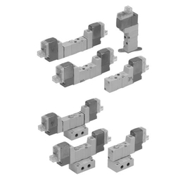 4/5-Port Solenoid Valve, Rubber Seal, SYJ3000 Series SYJ3130-SLNS