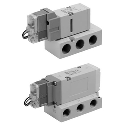 5-Port Pilot Type Solenoid Valve, Base Mounted, Single Unit VF1000/3000/5000 Series VF3140K-1GD1