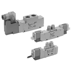 5-Port Solenoid Valve, Body Ported, Single Unit, VQZ1000/2000/3000 Series VQZ1221-5MO1-C4