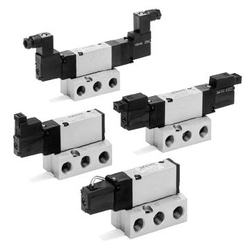 5-Port Solenoid Valve, Base Mounted, VZ5000 Series