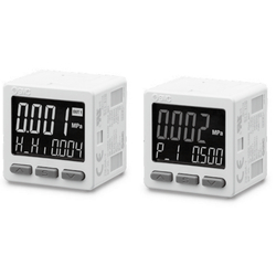 3-Screen Display High-Precision Digital Pressure Switch ZSE20(F)/ISE20 Series ISE20-N-P-01-LB