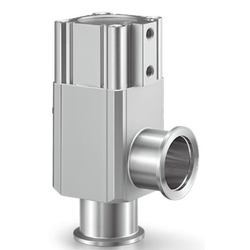 Aluminum High Vacuum Angle Valve, Double Acting / Bellows Seal, XLC Series XLC-40-2