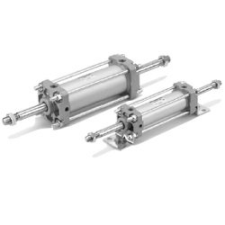 CA2W□H Series Air-Hydro Type Cylinder, Double Acting, Double Rod CDA2WLH100-50