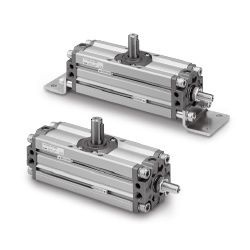 CRA1□□U Series Angle Adjustable Rotary Actuator, Rack & Pinion Type