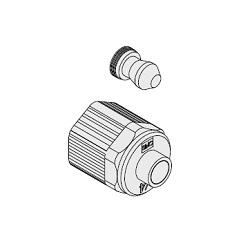 Fluoropolymer Pipe Fittings Hyper Fitting LQ1 Series Optional Nut / Insert Bushing