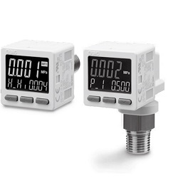 2+ Analog Output 3-Screen Display for General Fluid Digital Pressure Switch, ZSE20C(F) / ISE20C (H) ISE20C-T-N02-K-X500