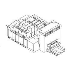 5-Port Solenoid Valve, Base Mounted, SY3000/5000 Series 45S□ Type