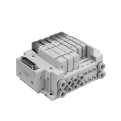 5-Port Solenoid Valve, SY3000/5000, Plug-in Mixed Mounting Manifold SS5Y5-M10F1-10US-C86D12