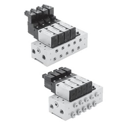 5-Port Solenoid Valve, Base Mounted Type, VZ5000 Series, Manifold