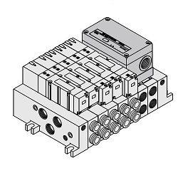 5-Port Solenoid Valve, VQ4000, S Kit (Serial Transmission Kit), EX123/124