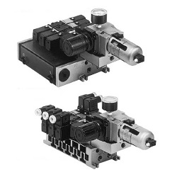 5-Port Solenoid Valve Pilot Type, VFS2000, Manifold, Control Unit VV5FS2-01-041-01-C5