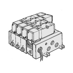 5-Port Solenoid Valve, Pilot Operated, VFS2000 Manifold