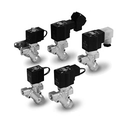 Direct Operated 2 Port Solenoid Valve With Built-in Y Strainer VXK21/22/23 Series VXK2112-01-2GR1-B