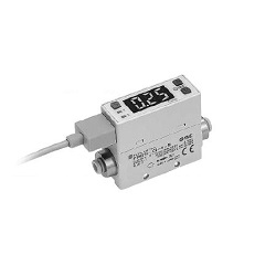 2-Color Display Digital Flow Switch, Display Integrated Type, Rechargeable Battery Compatible 25 A-PFM7 Series 25A-PFM711-C8L-A-M-WT