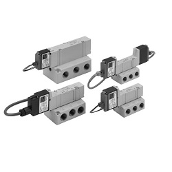 Intrinsically Safe Explosion-Proof Structure Certified (Japan) 5-Port Solenoid Valve, Base Mounted, 51-SY5000/7000/9000 51-SY5440-AOLL6