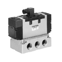 CSA Standard Compliant, 5-Port Solenoid Valve, Pilot Operated, Metal Seal, VFS6000