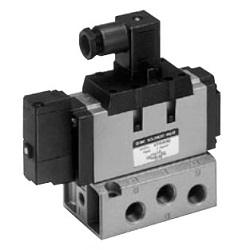 CSA Standard Compliant, 5-Port Solenoid Valve, Pilot Operated, Elastic Seal, VFR4000