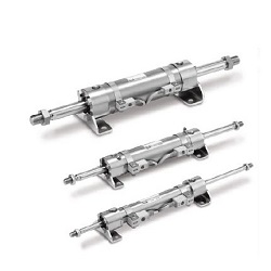 Stainless Steel Cylinder, Standard Type, Double Acting, Double Rod, CG5W-S Series CDG5WLN20SR-25-G5BAL