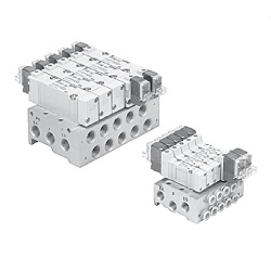 5-Port Clean 10-SY3000/5000/7000 Base Mounted, Individual Wiring Type