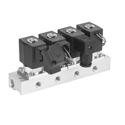 Power-Saving, Direct-Acting 2-Port Solenoid Valve VXE21/22/23 Series Manifold VVX221SF-03-1