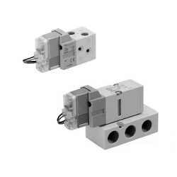 CSA Standard Compliant, 5-Port Pilot Operated Solenoid Valve, Elastic Seal, VF1000/3000/5000