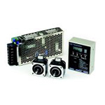 2-Axis Simultaneous Drive Speed Controller &amp; Stepper Motor 2-Unit Set, CSA-UT Series With Power Supply Unit CSA-UT60D1-PS